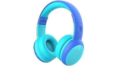 gorsun Bluetooth Kids Headphones with Microphone, 85dB Volume Limit, Blue