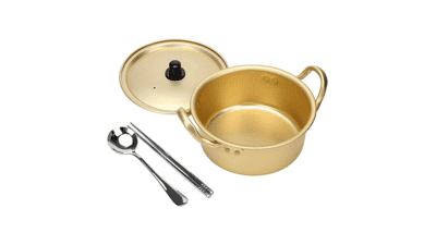 AHIER Korean Ramen Pot with Lid and Spoon