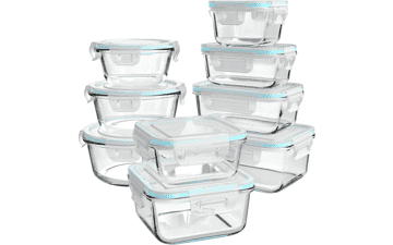 AILTEC Glass Food Storage Containers [18 Piece]