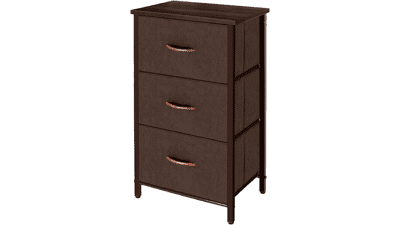 AZL1 Life Concept 3 Drawers Fabric Dresser Storage Tower