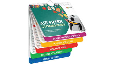 Air Fryer Magnetic Cheat Sheet Set