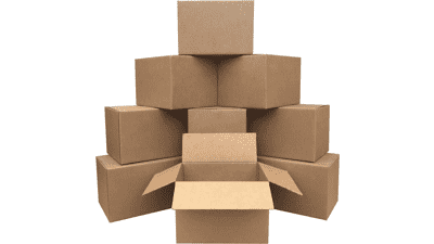 Amazon Basics 10 Pack Medium Moving Boxes