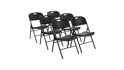 Amazon Basics Folding Plastic Chair