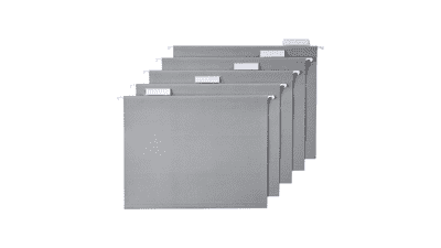 Amazon Basics Gray Hanging File Folders