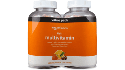 Amazon Basics Kids' Multivitamin Gummies, 380 Count