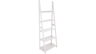 Amazon Basics Modern 5-Tier Ladder Bookshelf Organizer