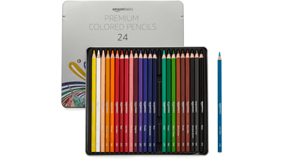 Amazon Basics Premium Colored Pencils, 24 Count