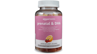Amazon Basics Prenatal & DHA Gummy, 90 Count
