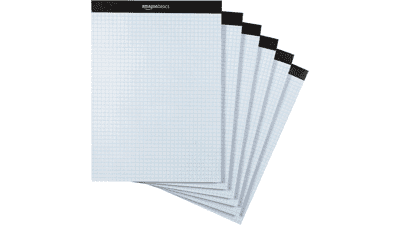 Amazon Basics Quad Ruled Graph Paper Pad, 600 Count
