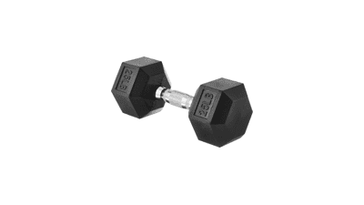 Amazon Basics Rubber Encased Hex Dumbbell