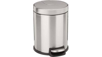 Amazon Basics Small Trash Can with Foot Pedal