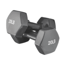 Amazon Basics Vinyl Hexagon Dumbbell