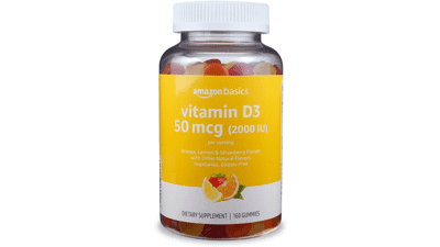 Amazon Basics Vitamin D3 2000 IU Gummies