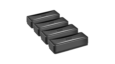 Amazon Basics White Board Eraser, Black, 4-Pack