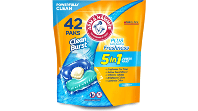 Arm & Hammer Clean Burst Laundry Detergent Power Paks