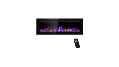 BETELNUT 50" Electric Fireplace Wall Mounted