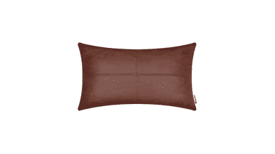 BRAWARM Faux Leather Throw Pillow Covers