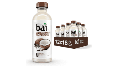 Bai Coconut Flavored Water, Molokai Coconut, Pack of 12