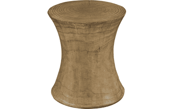 Ball & Cast Faux Wood Stump Table