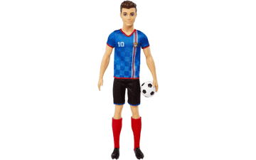 Barbie Soccer Ken Doll with Colorful Uniform