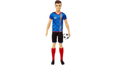 Barbie Soccer Ken Doll with Colorful Uniform