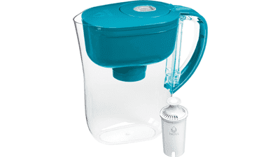 Brita Turquoise Water Filter Pitcher, 6-Cup Capacity