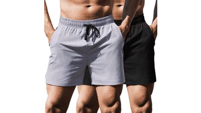 COOFANDY Men's Running Athletic Shorts 2 Pack