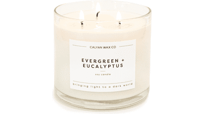 Calyan Evergreen Eucalyptus 3 Wick Soy Wax Candle