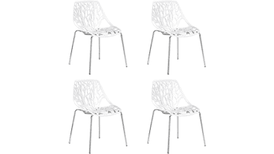 CangLong Modern Mid Century Dining Chairs, 4 PCs Pack