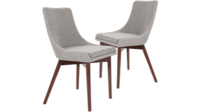 CangLong Upholstered Fabric Chairs, Set of 2