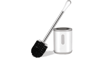 Compact Toilet Brush and Holder