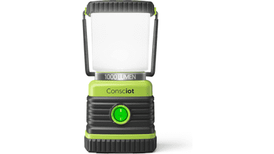 Consciot LED Camping Lantern Flashlight 1000LM