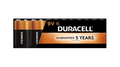 Duracell Coppertop 9V Battery, 6 Count Pack