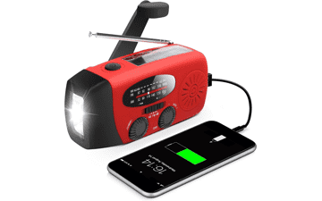 Emergency Hand Crank Radio with LED Flashlight