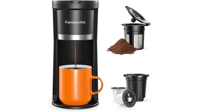 Famiworths Mini Coffee Maker Single Serve