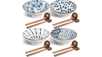 Geiserailie Ceramic Ramen Bowl Set