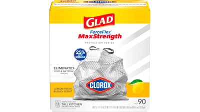 Glad ForceFlex MaxStrength with Clorox Trash Bags