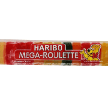 HARIBO Mega-Roulette Gummi Candy, 1.59 oz Bag, Pack of 24