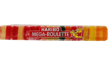 HARIBO Mega-Roulette Gummi Candy, 1.59 oz Bag, Pack of 24