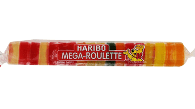 HARIBO Mega-Roulette Gummi Candy, 1.59 oz Bag, Pack of 24