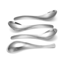 HIWARE Thick Heavy-weight Soup Spoons, Set of 6