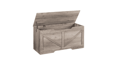 HOOBRO 39.4” Retro Wooden Storage Bench