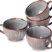 HVH Ceramic Soup Mug Set