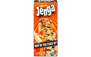 Jenga Classic Game with Genuine Hardwood Blocks