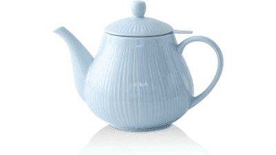 KOOV Ceramic Teapot with Infuser, 40 ounce