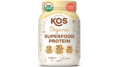 KOS Vegan Protein Powder Vanilla USDA Organic