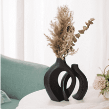 Liotww Black Vases Home Decor Set