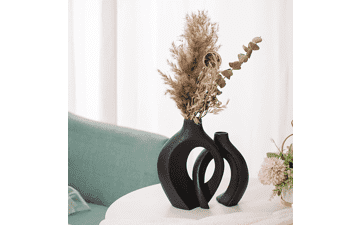 Liotww Black Vases Home Decor Set