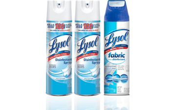 Lysol Disinfectant Spray + Fabric Disinfectant