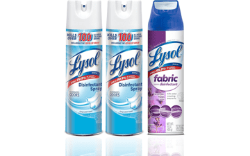 Lysol Disinfectant Spray + Fabric Disinfectant